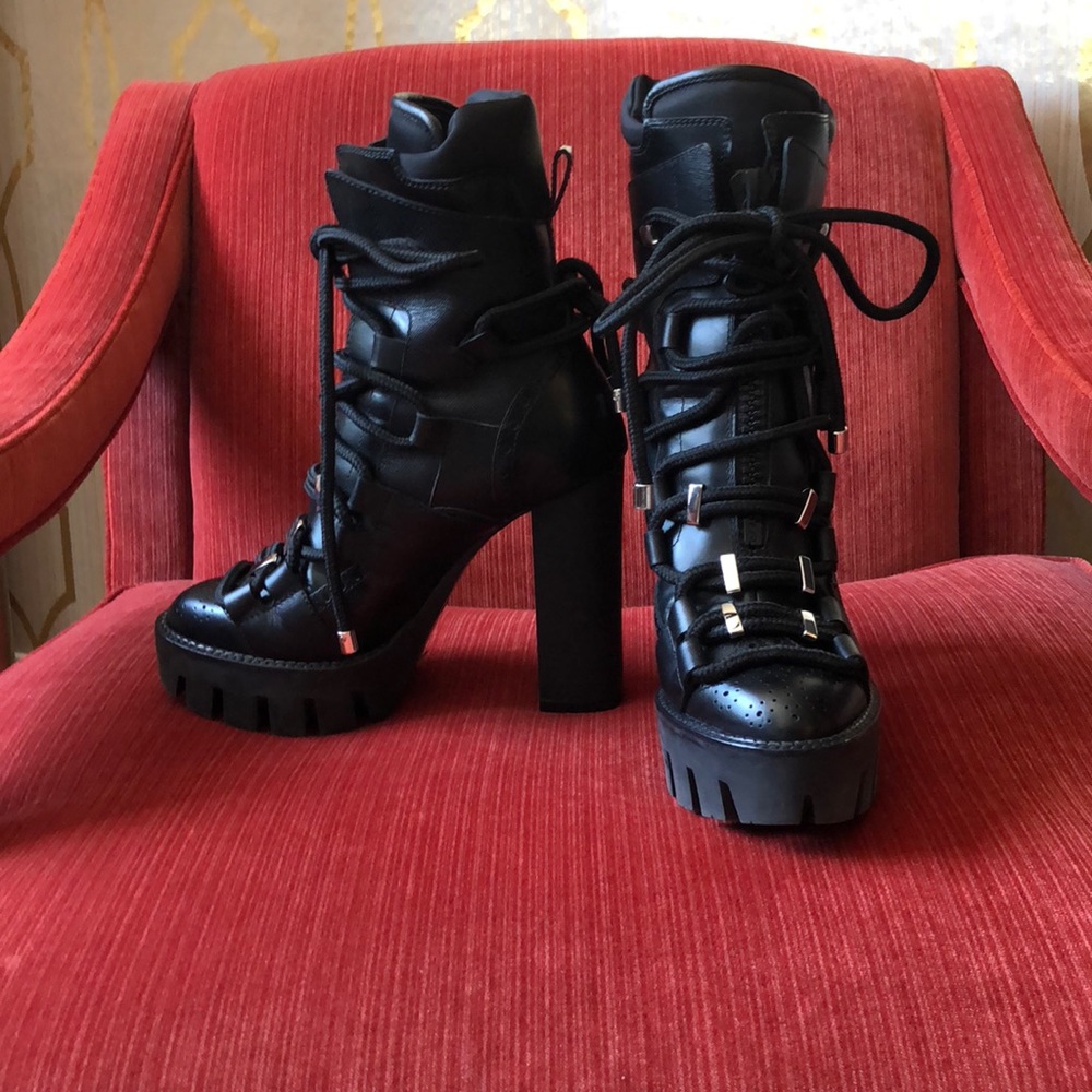 Dsquared2 lace & zip up boots